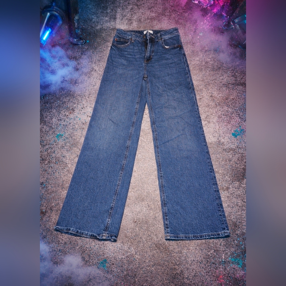 H&M Dark Blue Flare Jeans